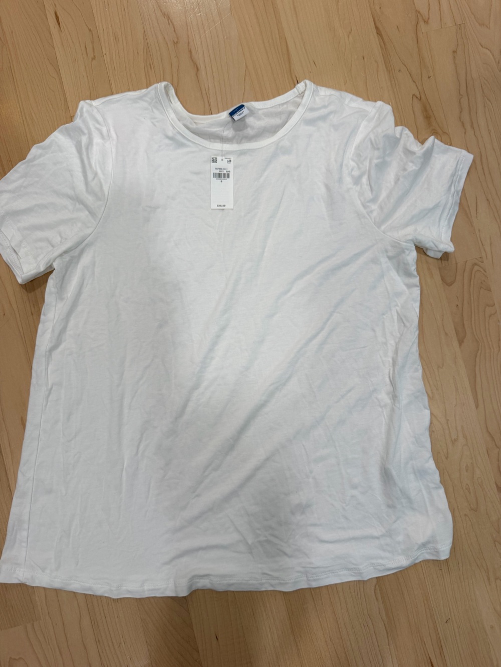 Old Navy White Luxe Crew Neck Tee